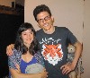 Destiny Mazurky and Ithai Benjamin are an animated couple.