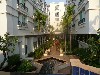 Courtyard of hotel