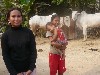 Our hosts in the village