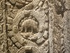 Stone carving of extinct animal