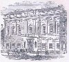 Etching of Original Paramount Theatre on Beacon Street