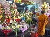 Flower stall in the market