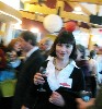 Co Chair Carole Marko mingling with guests.