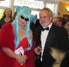 This couple flew in from Hollywood for the occasion.