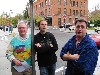 After the final screening with left to right Steve Lawson, artistic director of the festival, Jeffrey Brandstetter, CEO of IndiePlaya, and Joe Finnegan who chairs the WFF board.