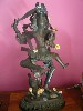 Flower petals adorn Shiva