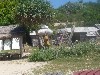 Woman carrying big load on her head
