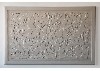 Abstract Headboard by Judy Kensley McKie, 2010 carved basswood 40x63x1¾"