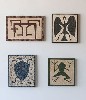 Wall Plaques
Wall Plaques by Judy Kensley McKie, 2010 carved and painted obeche
clockwise from top left: Dog, Bird, Frog, Turtle