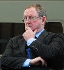 Listening attentively as Lord Foster spoke.