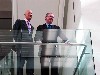 Lord Norman Foster and MFA director, Malcolm Rogers, survey their accomplishments. Giuliano photos.