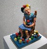 Whimsical ceramic sculptures by Fine.