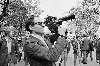 French New Wave master Jean Luc Godard at work.