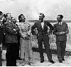 Ziegler, second from right, with Hitler looking at art.