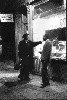 Lester Young in front of the Five Spot. Images copyright Herb Snitzer.