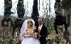 The marriage of his alter ego is staged in front of a gallows of his SS assailants.