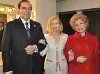 Tricia Nixon Cox hooks arms with &rsquo;her parents.&rsquo; 