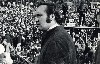 A younger Murray with sideburns as stage manager during a campaign rally for George McGovern.