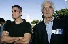 George Clooney and his father, who is a journalist, working to bring the story home from Darfur.