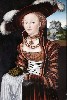 Lucas Cranach, the Elder (German, 1472–1553), Portrait of a Young Woman
Holding Grapes and Apples, 1528 conveys the frigid ideal of the Northern European Renaissance.
