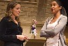 Margaret interacting with Mikey&rsquo;s professor wife Kate.