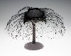 Black Feathered Hat, Joseph&rsquo;s New York, wool, silk, egret feather, felt, cording, cut warp pile, 1950