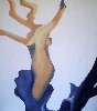 Woman Astride 2008 Acrylic on linen, 42 x 48”