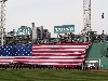 The flag came down after playing Taps.