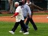 Striding to the Mound.