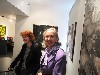 Artist/ writer Astrid Hiemer, left with art dealer Sunne Savage.