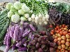 Produce stall at the market