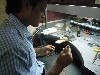 Craftsman at the gem factory