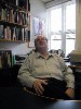 In his office John R, Stomberg was taken aback when we arrived unannounced. Giuliano photos.