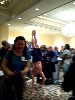 A surprise appearance at the reception.