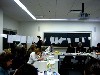 Results of an exercise hung across the room.