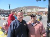 Sellers with David Sacco of  the city who facilitated the event.
