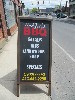 A welcome sign.