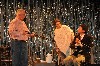 Pragmatic Party by Jerry Thompson, 
Directed by Bob Seaver
l - r Roger Chauvette, Emily Gluck, Bragan Thomas
Photo by Bob Seaver