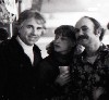 Ron with unidentified woman and Kenny Greenblatt of WBCN. Giuliano photos.