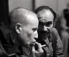 Kenny shares a thought with the then ubiquitous Barry Savenor.