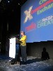 Blunk addressing the conference.