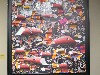 Burhan Dogancay,Turkish Halloween 1990 Collage, mixed media on wood and canvas