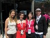 Root and Bruff flanked by their producers.