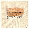 The invitation was printed on a square of toilet paper.