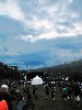It cleared over Joe Thompson field in time for the Wilco performance.