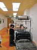 Artist Melanie Mowinski in her gallery.