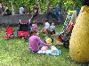 A family hanging out.