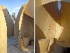Various views of Winnipeg Skating Shelters by Patkau Architects, 2011, photo by  Patkau Architects