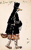 A costume design for the 1922 premiere of Renard.