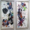 The large abstract paintings by Sam Francis are favorites of Jay Braus.